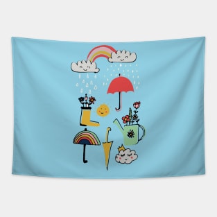 April Shower Tapestry