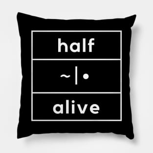 half alive square band logo Pillow