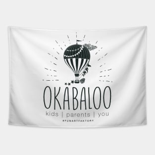 OKABALOO BLACK LOGO Tapestry