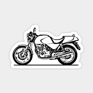 XRB500 Motorcycle Sketch Art Magnet