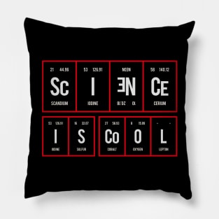 Science Is Cool - Periodic Table of Elements Pillow