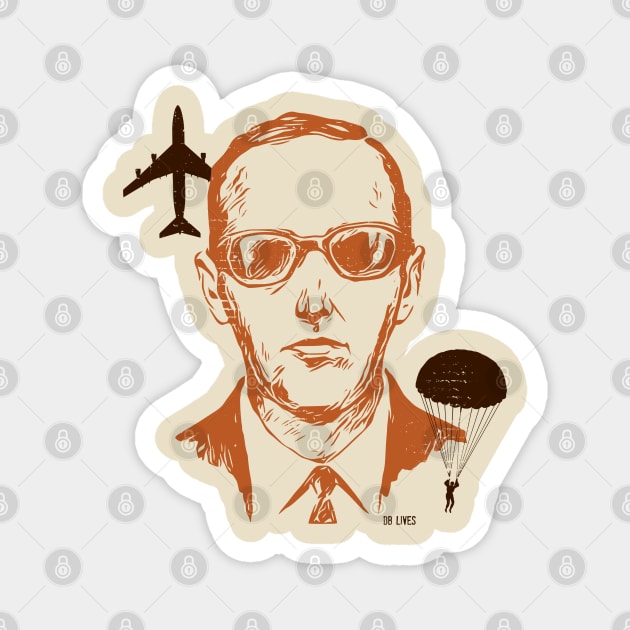 DB Cooper Lives Magnet by darklordpug