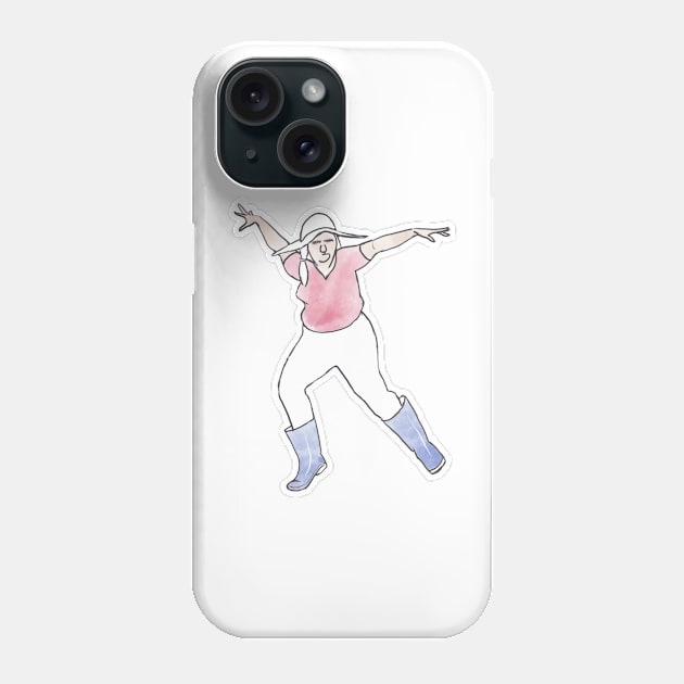 Dancing Granny #1 Phone Case by Adam Thornton Illustration