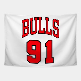 Dennis Rodman 91 Jersey Tapestry