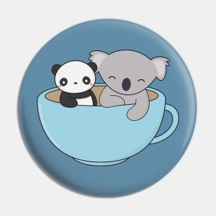 Kawaii Cute Koala and Panda Pin