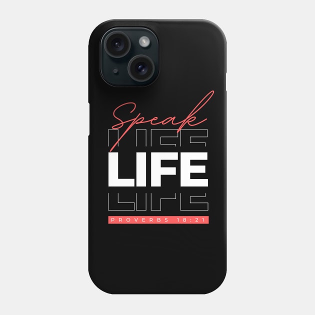 Speak Life | Christian Phone Case by All Things Gospel