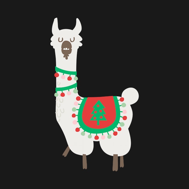 Christmas llama by melomania