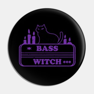 Bass Witch Pin