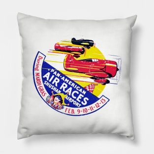 Mardi Gras Air Race Pillow