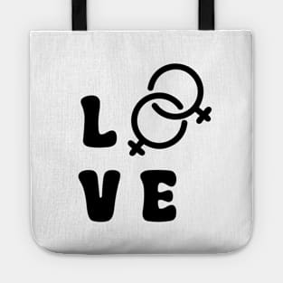 Love Lesbian Black Tote