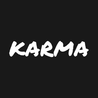 Karma Cool Yoga Saying Destiny Balance Justice Spirituality T-Shirt