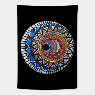 Sun And Moon Mandala Tapestry