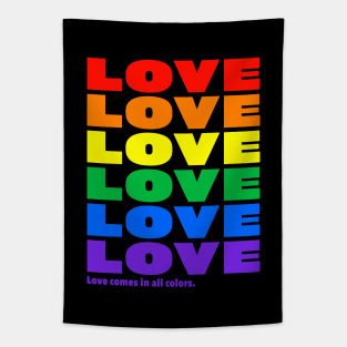 Love Comes in All Colors Tapestry