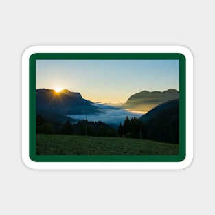 Dawn at Sauris di Sopra, Italy Magnet