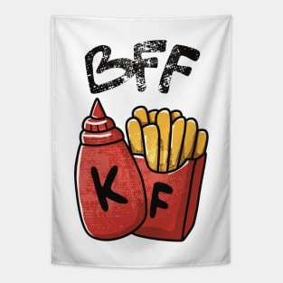 Best Friend Forever Ketchup and Fries FOOD-1 Tapestry