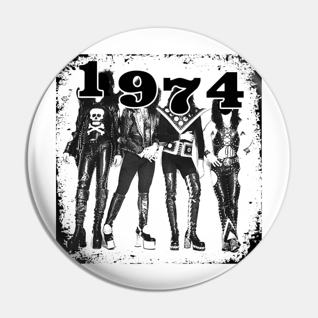 1974 Glam Rock for Light Shirts Pin by Evan Derian