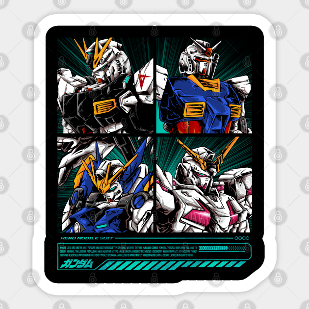 hero assamble - Gundam - Sticker