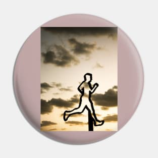 Abstract Run Imagery Pin