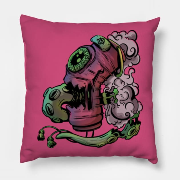 Haunted yokai lantern Pillow by Art of Andy W