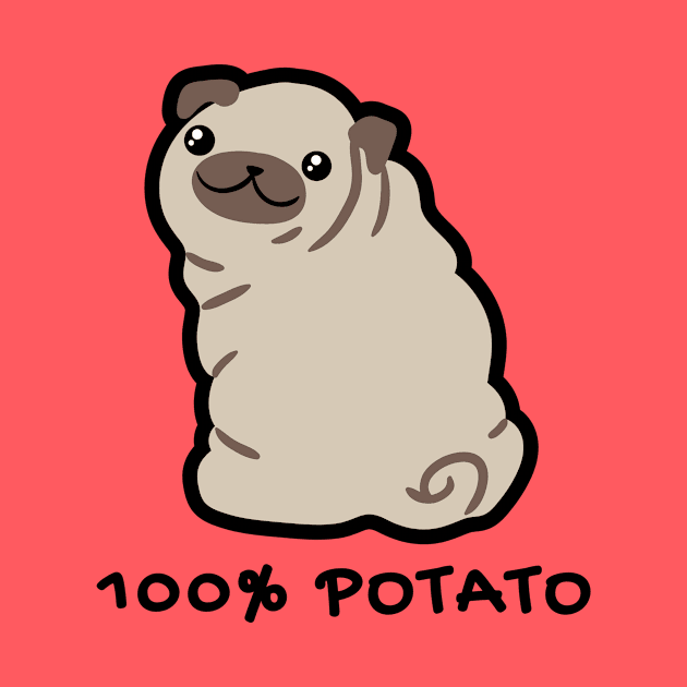 100% Potato Pug Light by itsirrelephant