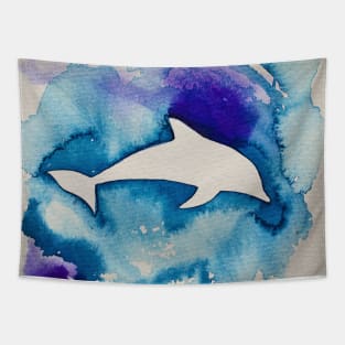 Dolphin in blue Tapestry