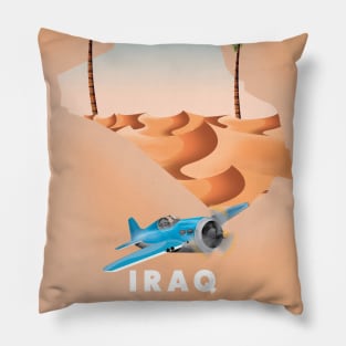 Iraq Travel poster Pillow