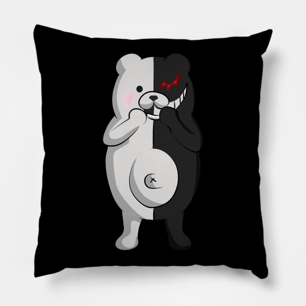 Anime Daganronpa Monokuma Pillow by IQ_Design16