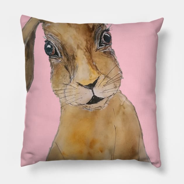 Cuty Bunny Pillow by Liliya