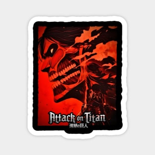 AOT Eren Titan Roar Fan Art Magnet