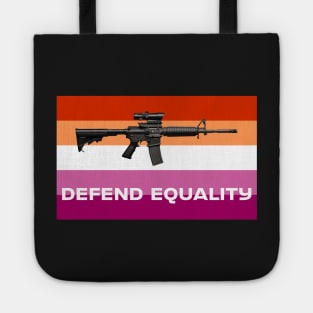 Defend Equality (Lesbian Flag)| First Amendment| Cool and Cute Stickers| T-Shirts Tote