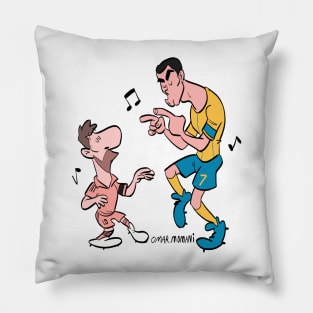 Messi and Cristiano Ronaldo last dance Pillow