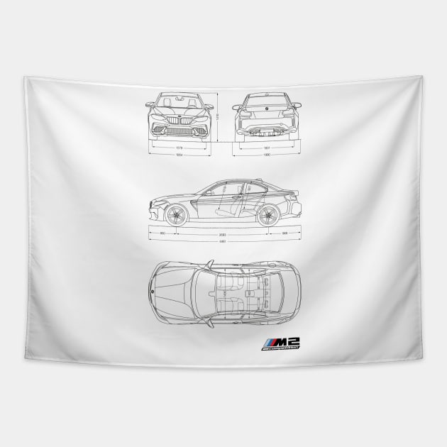 M2 Competition Tapestry by AliceEye555