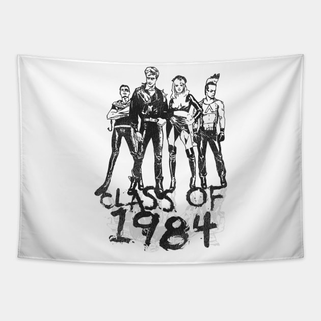 Class of 1984 Cult Classic Movie Tapestry by darklordpug