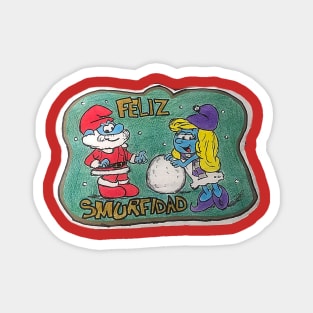 Feliz Smurfidad Magnet