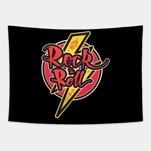 Rock & Roll 4-Evr Tapestry by AME_Studios