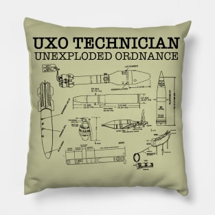 UXO Unexploded Ordnance Tech Pillow