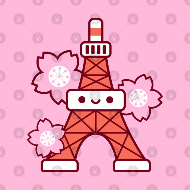 Tokyo Tower Kawaii by kudasai