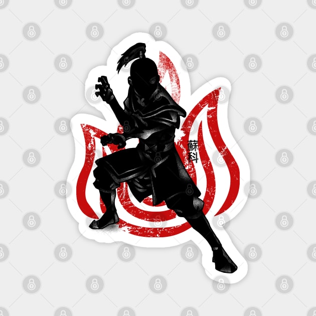 Crimson Fire Nation Magnet by FanFreak