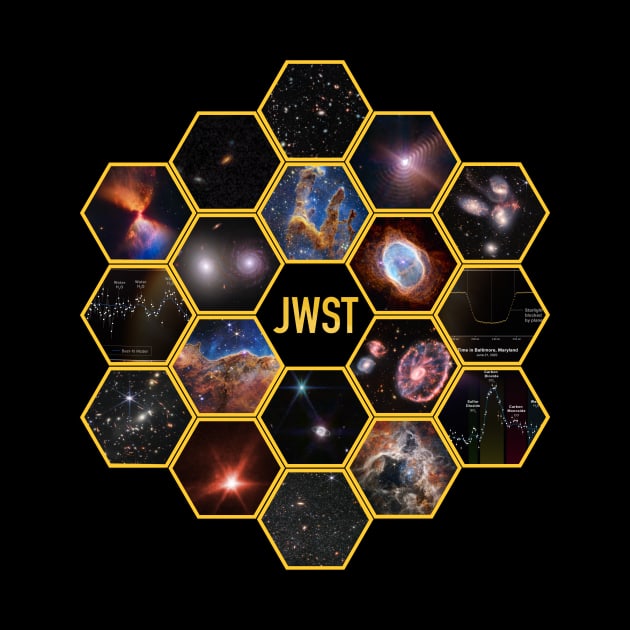 James Webb Space Telescope Mosaic by Circulartz