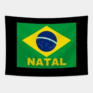 Natal City in Brazilian Flag Tapestry