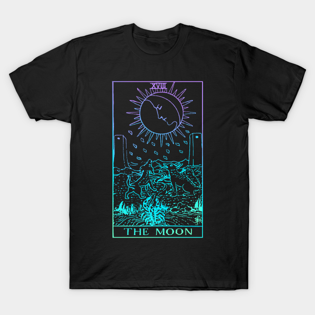 The Moon Tarot Card - Tarot - T-Shirt