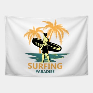 Beach Vacation Design Tapestry