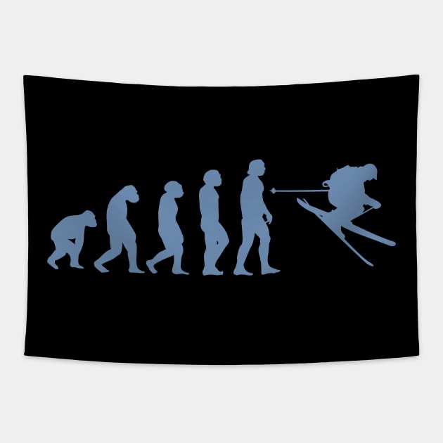 Skier gift idea ski design Tapestry by HBfunshirts