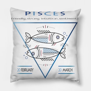 Pisces Zodiac sign- astronomical sign - Horoscope Pillow