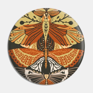 Boho Design Of Butterflies Pin