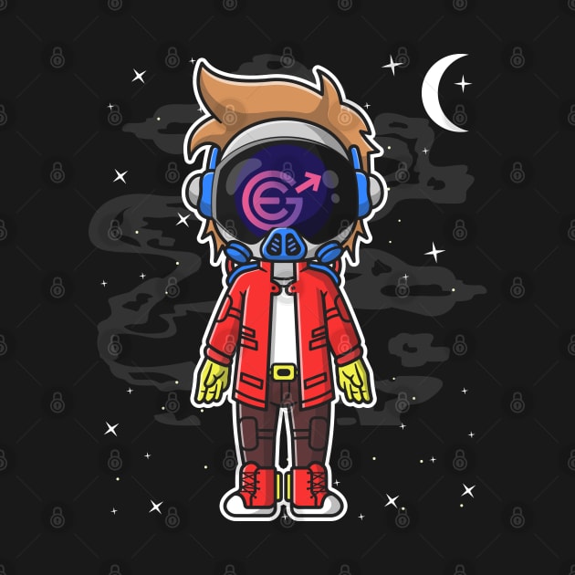 Hiphop Astronaut Evergrow Crypto EGC Coin To The Moon Crypto Token Cryptocurrency Wallet Birthday Gift For Men Women Kids by Thingking About