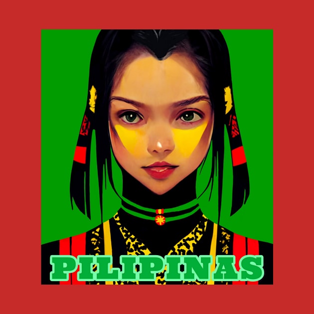 Philippines Cute Tribal Girl by Edongski303 Teepublic Merch