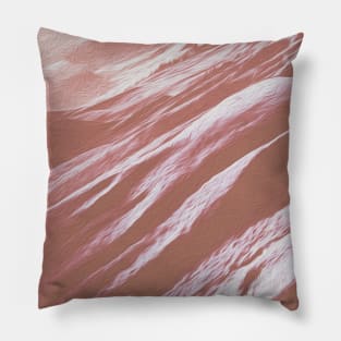 Rose Blush Mountains Oil Effects 5 Pillow