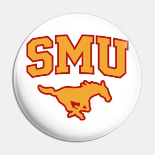 SMU Red Logo & Gold Peruna Pin