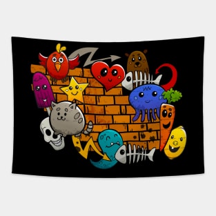 Funky Creatures Tapestry